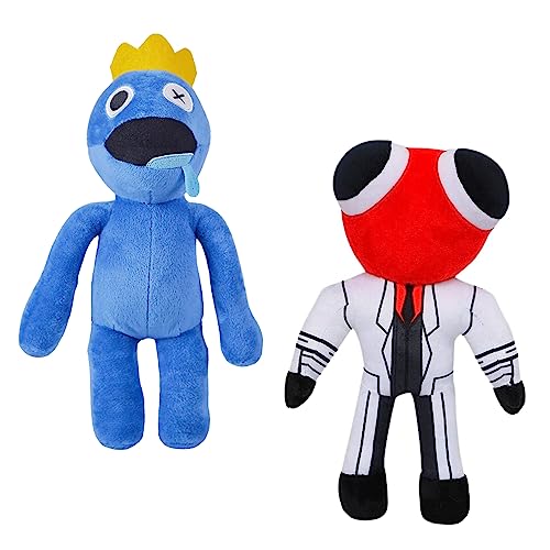 2PCs Rainbow Friends Plüsch. Regenbogen Freunde Plüschpuppen. Weiche Puppe Regenbogenfreunde als Geschenk für Jungen und Mädchen. Blue und Red. von Vicyol S&D