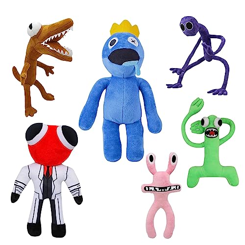 Vicyol S&D 6PCs Rainbow Friends Plüsch. Regenbogen Freunde Plüschpuppen. Weiche Puppe Regenbogenfreunde als Geschenk für Jungen und Mädchen. Blue, Brown, Red, Pink, Green und Purple. von Vicyol S&D