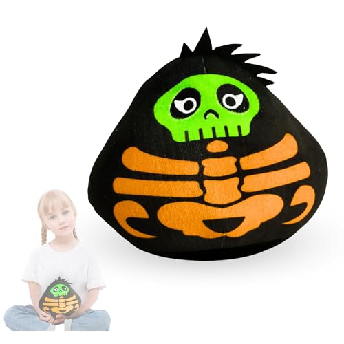 Plüsch Puppe Pou. Pou Plüschtier. Kawaii Pou Puppe. Baumwoll-Pou-Spielzeug für Alle Altersgruppen. My Pet Alien Pou Plüschpuppe. Pou Kuscheltier Verkleidet (Skeleton) von Vicyol S&D