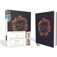 Niv, Journal the Word Bible, Cloth Over Board, Navy, Red Letter Edition, Comfort Print von HarperChristian Resources