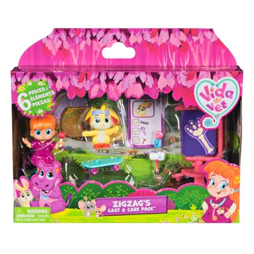 Vida the Vet Zag's Cast & Care Pack with Life & Zig Zag Action Figuren & Doctor Kit Zubehör, Kids Toys for Girls & Boys Ages 3 und Up, Einheitsgröße (Spin Master 6071397) von Vida the Vet