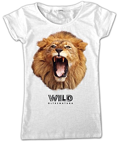 Video Delta – Wild Lion T-Shirt, Damen, in Größe M von Video Delta