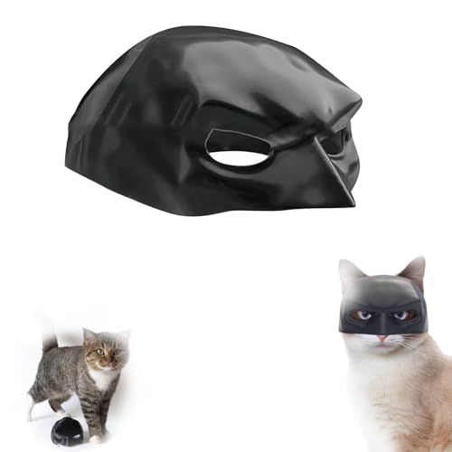 Viechoes BatcatMaske,katzenmaske,Lustige Fledermaus maske für Katzen,Halloween-Katzendekoration,Interessante dekoration für Katzen von Viechoes