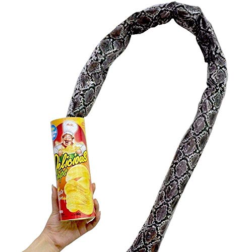 Vientiane 2 Stück Kartoffelchips Dosen Schlange, Snake Trick Spielzeug, Große Jump Snake Tricky Toys, Neuheit Lustige Streiche Witz, Party Dekoration, Pop Out Spring Party Supplies von Vientiane