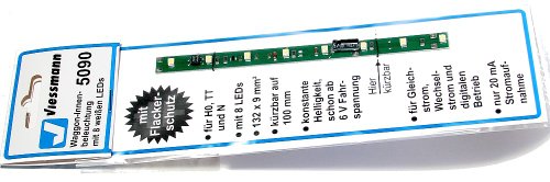 Viessmann 5090 - N LED-Waggon-Innenbeleuchtung mit weißen LEDs Viessmann 5090 - N LED-Waggon-Innenbeleuchtung mit weißen LEDs von Viessmann