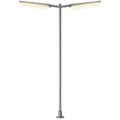 Viessmann 6099 Double Slim Street Light 87mm LED White von Viessmann