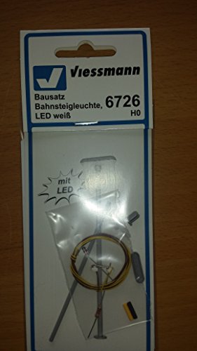 Viessmann 6726 - H0 Bausatz Bahnsteigleuchte, LED, weiß von Viessmann