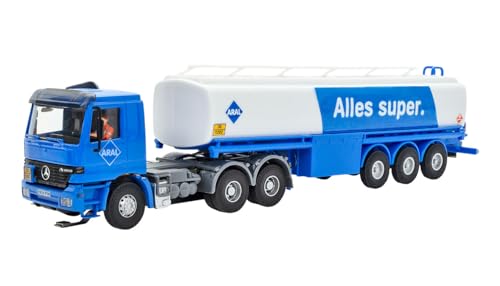 Viessmann CarMotion MB Actros ARAL Benzintank LKW, Modellauto, Teil der Viessmann CarMotion Reihe, für Erwachsene und Modellbahn-Enthusiasten, unisex von Viessmann