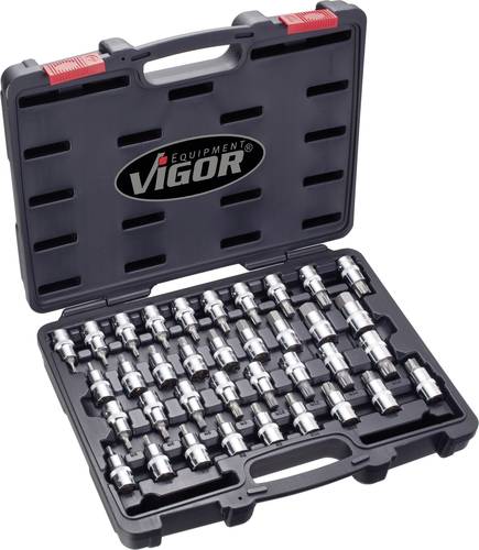 Vigor Steckschlüsselsatz metrisch 1/2  (12.5 mm) 36teilig V2496 von Vigor