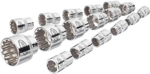 Vigor Steckschlüsseleinsatz-Set 1/2  (12.5 mm) 17teilig V1898 von Vigor