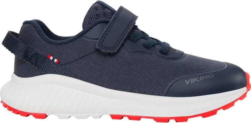 Viking Aery Dal Kinder Sneaker, Marineblau/Rot, 22, Kinderschuhe von Viking