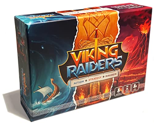 Viking Raiders | Das Kartenspiel für interaktiven Wikinger-Spaß für 2–5 Personen ab 9 Jahren | Reisetaugliche Schachtel mit 198 Karten | Ideal als Familienspiel, für Spieleabende und den Urlaub von Viking Raiders