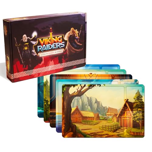 Viking Raiders Set mit 5 Spielermatten, offizielles Zubehör von Viking Raiders