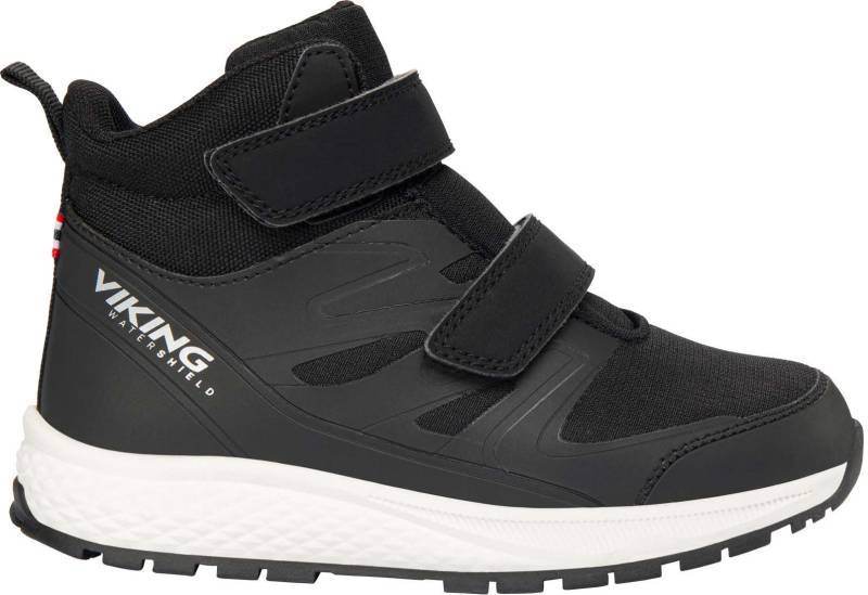 Viking Equip Mid WP 2V Kinder Sneaker, Schwarz, 30, Kinderschuhe von Viking