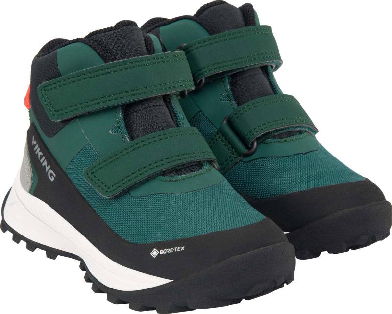 Viking Expower Mid GTX 2V Kinder Sneaker, Dark Green, 22, Kinderschuhe von Viking