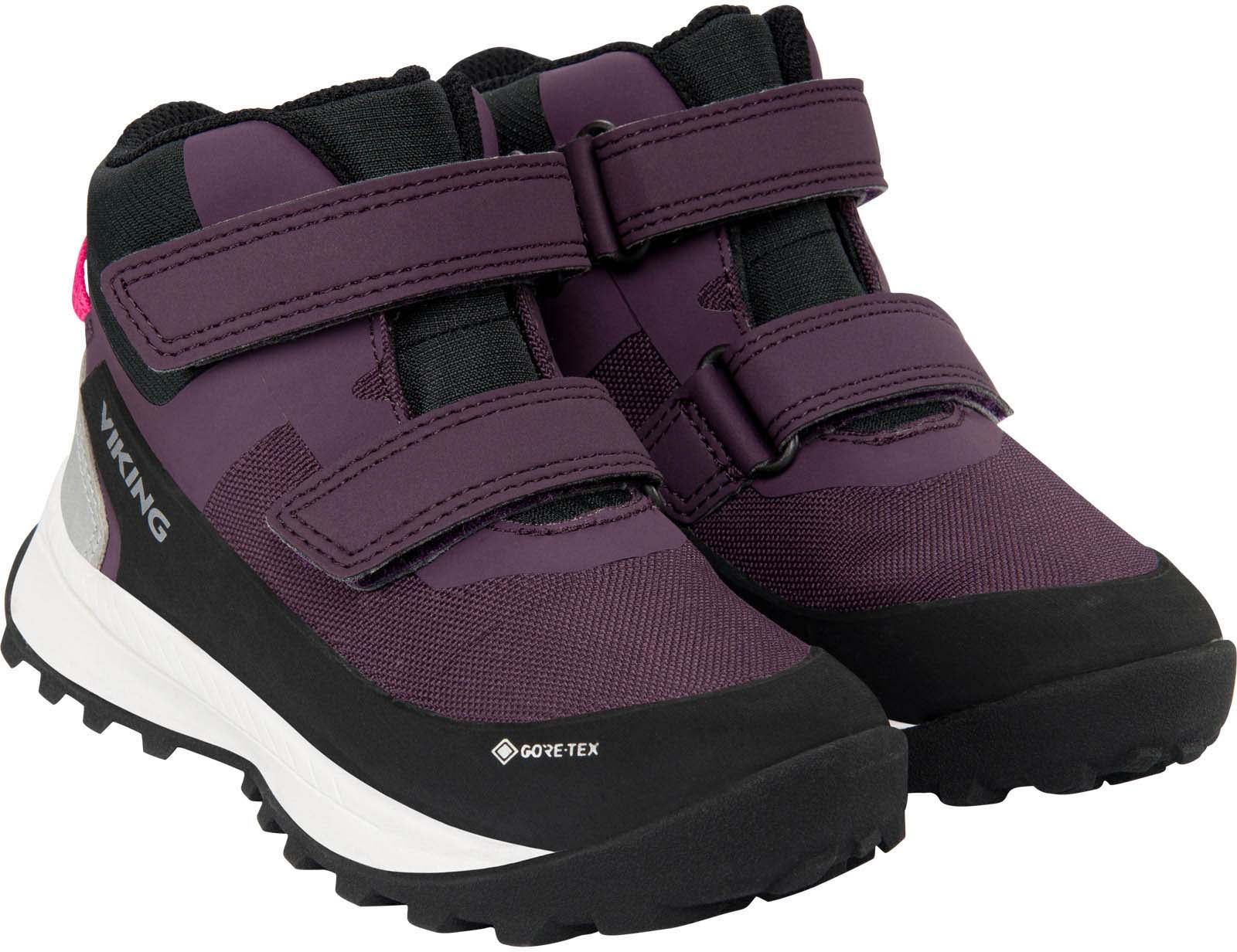 Viking Expower Mid GTX 2V Kinder Sneaker, Grape, 24, Kinderschuhe von Viking