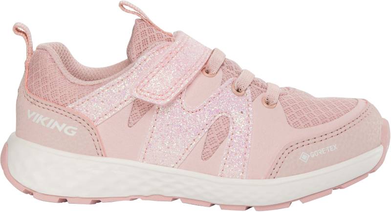 Viking Fun Glitter 1V GTX Kinder Sneaker, Light Pink, 28, Kinderschuhe von Viking