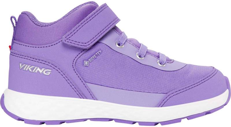 Viking Fun Mid GTX 1V Kinder Sneaker, Violet, 26, Kinderschuhe von Viking