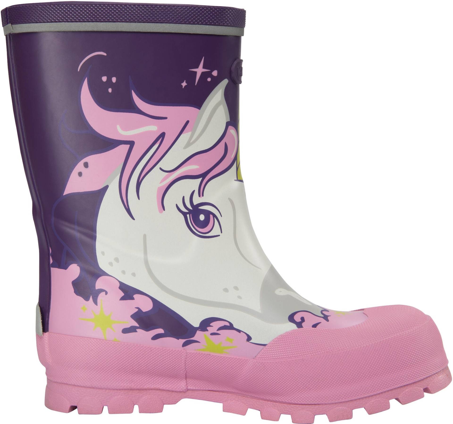 Viking Jolly Print Gummistiefel, Purple, 28, Kindergummistiefel, Kinderstiefel, Gummistiefel kinder, Kids von Viking