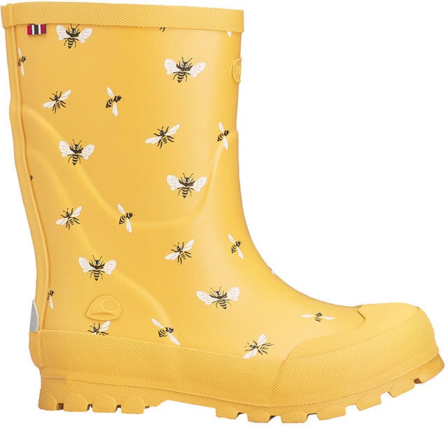 Viking Jolly Print Gummistiefel, Yellow/Black, Größe 26, Kindergummistiefel, Kinderstiefel, Gummistiefel kinder, Kids von Viking