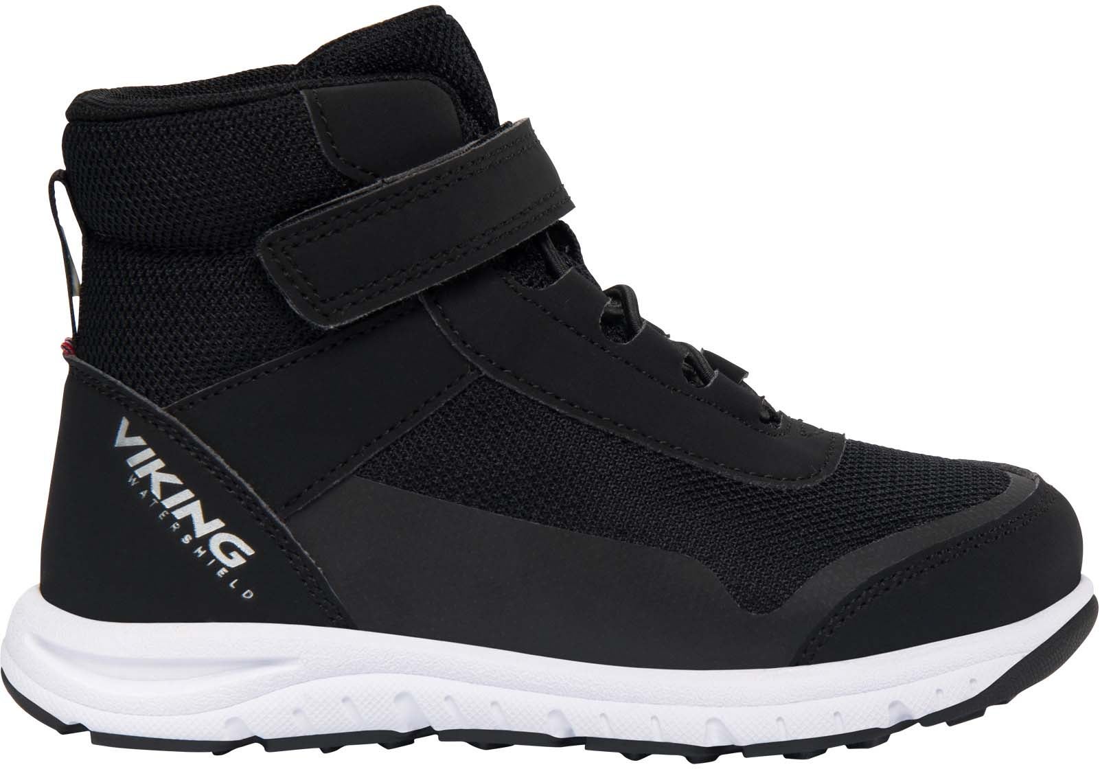 Viking Knapper Reflex Mid WP 1V Kinder Sneaker, Black, 23, Kinderschuhe von Viking