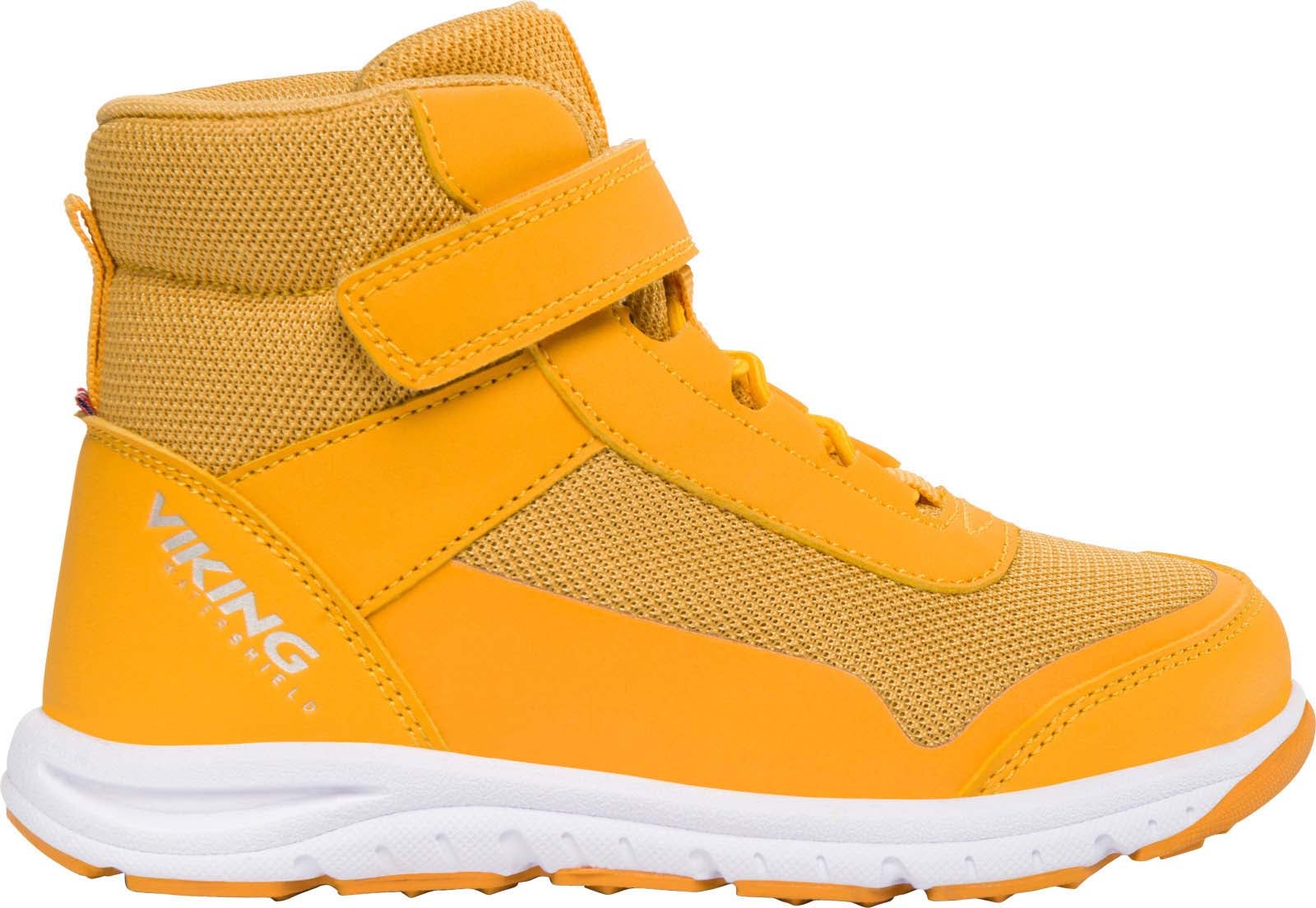 Viking Knapper Reflex Mid WP 1V Kinder Sneaker, Mustard, 25, Kinderschuhe von Viking