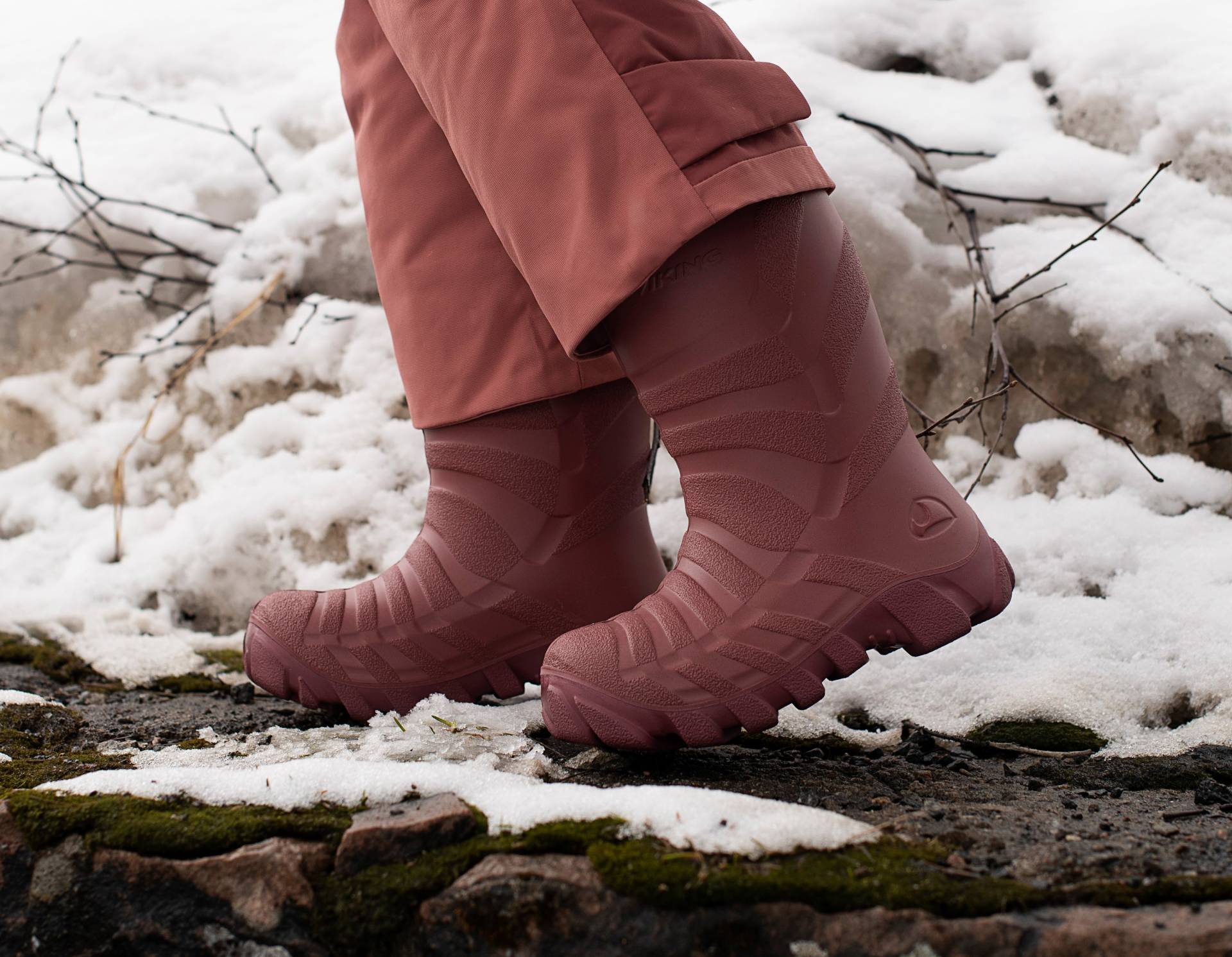 Viking Ultra Gefütterte Gummistiefel, Rosa/Hellrosa, 36, Kindergummistiefel, Kinderstiefel, Gummistiefel kinder, Kids von Viking