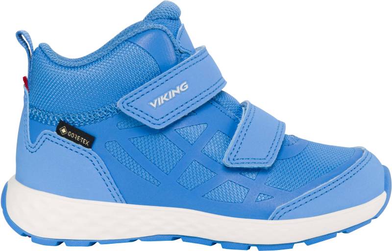 Viking Veme Reflex 2V Mid GTX Kinder Sneaker, Blue/Eggshell, 22, Kinderschuhe von Viking