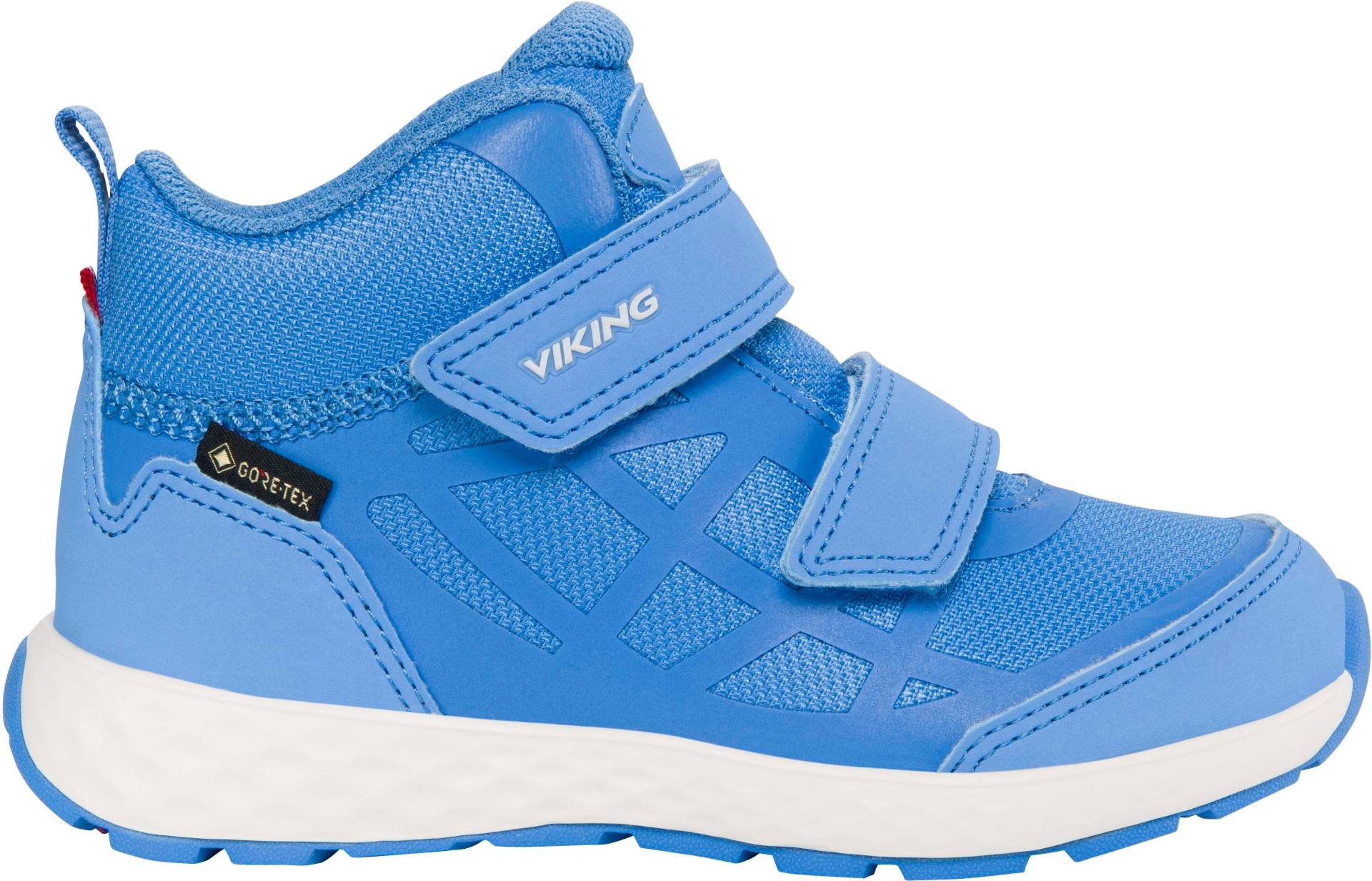 Viking Veme Reflex 2V Mid GTX Kinder Sneaker, Blue/Eggshell, 23, Kinderschuhe von Viking