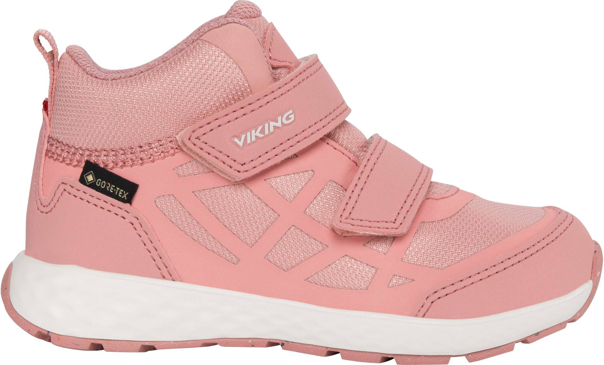 Viking Veme Reflex 2V Mid GTX Kinder Sneaker, Light Pink, 22, Kinderschuhe von Viking