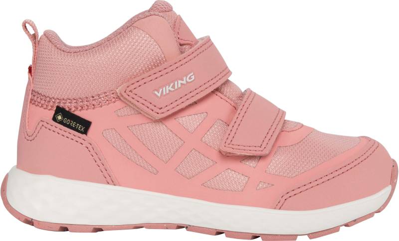 Viking Veme Reflex 2V Mid GTX Kinder Sneaker, Light Pink, 28, Kinderschuhe von Viking