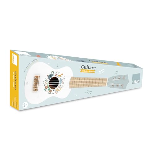 VILAC Gitarre Les animaux du Monde – Sarah Betz – Musikspielzeug – 1 Gitarre aus lackiertem und illustriertem Holz mit 6 Saiten + 1 Plektrum aus Kunststoff. – Erlebnisspiele – ab 3 Jahren – 7109 VILAC Gitarre Les animaux du Monde – Sarah Betz – Musikspielzeug – 1 Gitarre aus lackiertem und illustriertem Holz mit 6 Saiten + 1 Plektrum aus Kunststoff. – Erlebnisspiele – ab 3 Jahren – 7109 von Vilac