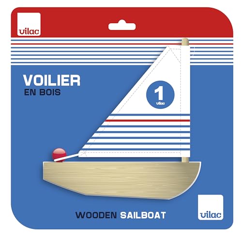 VILAC - Kleines Badesegelboot – Segelboot aus Holz – 1 Badesegelboot aus Holz – Spielzeug für Kinder ab 3 Jahren – 3901 VILAC - Kleines Badesegelboot – Segelboot aus Holz – 1 Badesegelboot aus Holz – Spielzeug für Kinder ab 3 Jahren – 3901 von Vilac