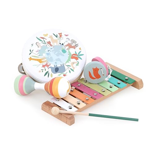 VILAC - Musik-Set Tiere der Welt – Sarah Betz – Musikspielzeug – Lernspiele für Kinder aus Holz – Spielzeug für Kinder ab 3 Jahren – 7114 VILAC - Musik-Set Tiere der Welt – Sarah Betz – Musikspielzeug – Lernspiele für Kinder aus Holz – Spielzeug für Kinder ab 3 Jahren – 7114 von Vilac