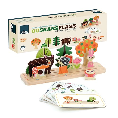 VILAC - Oussassplass Der Wald – Ingela P. Arrhenius – 9 Teile aus Holz + 60 Spielkarten mit Sich entwickelnden Schwierigkeitsgraden – Lernspiele für Kinder aus Holz – ab 3 Jahren – 7634 VILAC - Oussassplass Der Wald – Ingela P. Arrhenius – 9 Teile aus Holz + 60 Spielkarten mit Sich entwickelnden Schwierigkeitsgraden – Lernspiele für Kinder aus Holz – ab 3 Jahren – 7634 von Vilac