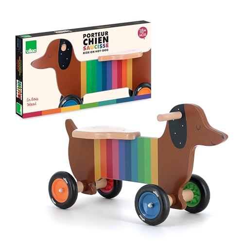 VILAC - Rutschauto für Hunde – Andy Westface – Träger und Behälter – 1 Rutschauto aus Holz für Hunde Mehrfarbig – Lernspiele für Kinder aus Holz – Spielzeug für Kinder ab 18 Monaten – 7428 VILAC - Rutschauto für Hunde – Andy Westface – Träger und Behälter – 1 Rutschauto aus Holz für Hunde Mehrfarbig – Lernspiele für Kinder aus Holz – Spielzeug für Kinder ab 18 Monaten – 7428 von Vilac