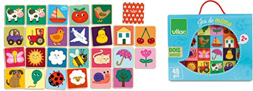 Vilac 2477 Melusine Memory Game, merhfarbig von Vilac