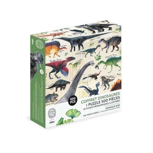 Vilac Puzzle 500 Teile – Dinosaurier – stimuliert die Koordination – Motorik und Problemlösung – poetisches und pädagogisches Universum – ab 8 Jahren, Mehrfarbig Vilac Puzzle 500 Teile – Dinosaurier – stimuliert die Koordination – Motorik und Problemlösung – poetisches und pädagogisches Universum – ab 8 Jahren, Mehrfarbig von Vilac