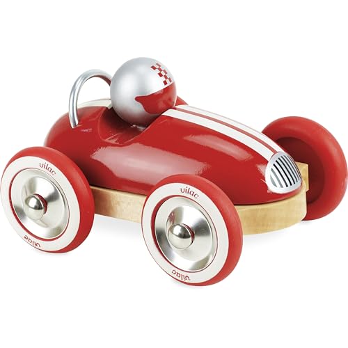 Vilac VIL2332R Red RoadsterDEVELOPMENT Roter Vintage-Roadster, one Size von Vilac