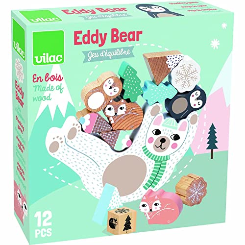 Vilac Violac 8505 Eddy Bear M. Carlslund Balance-Spiel für Kinder ab 4 Jahren, Mehrfarbig, 1 EA von Vilac