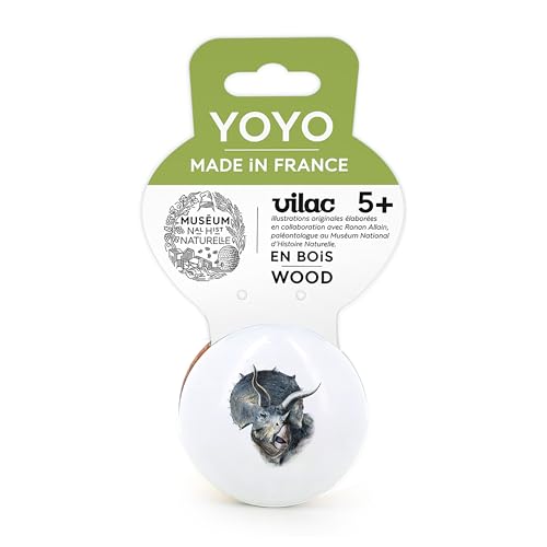 Vilac - Yoyo Triceratops Museum - Lustiges Spielzeug für Groß oder Klein Zusammenarbeit mit Paläontologen Ronan Allain - Zeitloses Holzspielzeug - ab 5 Jahren - 9630 Vilac - Yoyo Triceratops Museum - Lustiges Spielzeug für Groß oder Klein Zusammenarbeit mit Paläontologen Ronan Allain - Zeitloses Holzspielzeug - ab 5 Jahren - 9630 von Vilac