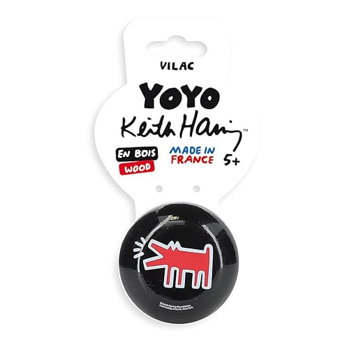 Vilac Yoyo Wolf Keith Haring – Spiele und Spielzeug aus Holz, Limitierte Edition – 9222, Mehrfarbig von Vilac