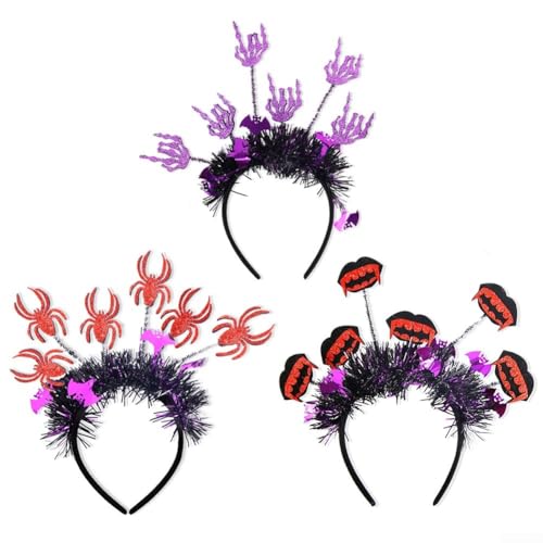 Halloween-Themen-Haarband-Set für Frauen, niedliches und lustiges Haar-Accessoire für Partys (A) von Vilgftyiet