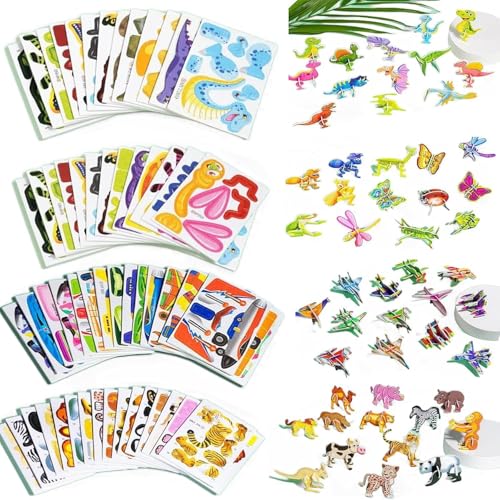 Flowarmth Pädagogisches 3D-Cartoon-Puzzle, Flowarmth-Puzzle, Pädagogisches 3D-Cartoon-Flowarmth-Puzzle for Kinder, DIY-Kunsthandwerk for Jungen und Mädchen(All-100pcs) von Vimlo