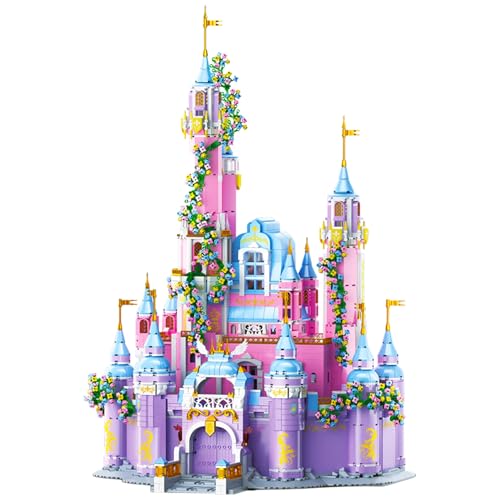 Vinbosion Bauklötze Set,Mädchen Traum Prinzessin Schloss Gebäude Spielzeug,Geschenk für Weihnachten,Geburtstag,Neujahr(4780PCS) von Vinbosion