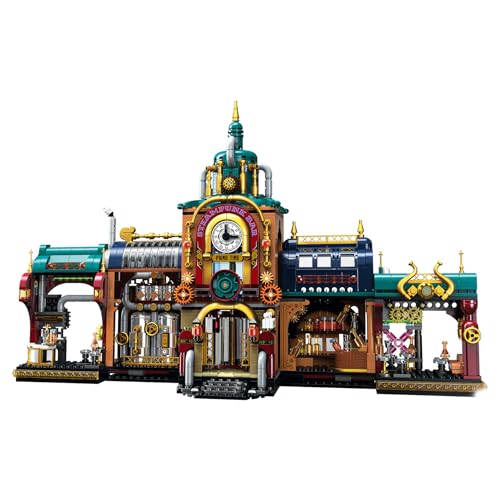 Vinbosion Bauklötze Set,Steampunk Bar Bauen Spielzeug,Retro und sammelbare Blöcke Modell Geschenk für Weihnachten,Geburtstag,Neujahr(1557PCS) von Vinbosion