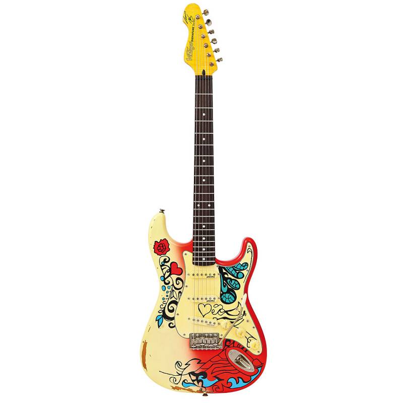 Vintage V6MRHDX Summer of Love E-Gitarre von Vintage