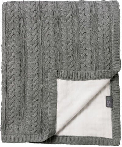 Vinter &  Bloom Cotton Cuddly EKO Decke, Misty Grey von Vinter & Bloom