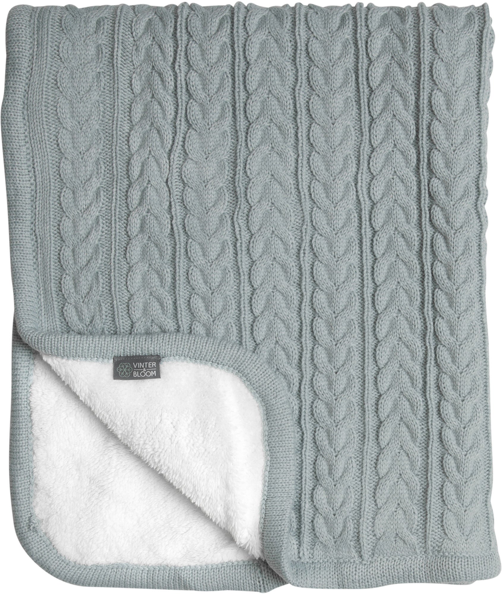 Vinter &  Bloom Decke Cuddly, Sage Green von Vinter & Bloom