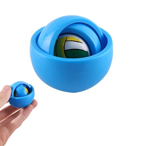 Viojrlly Handkreisel Fidget Toy, 3D Maze Bälle zur Stressabbau, Finger Twist Hand Spielzeug, Fidget Gyro Spielzeug Sensorisches Spielzeug zum Abbau von Ängsten und Stress für Kinder & Erwachsene Blau von Viojrlly